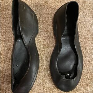 Totes Over Shoe Rain Waterproof Cover Men/Womens SMALL Natural Rubber Galoshes